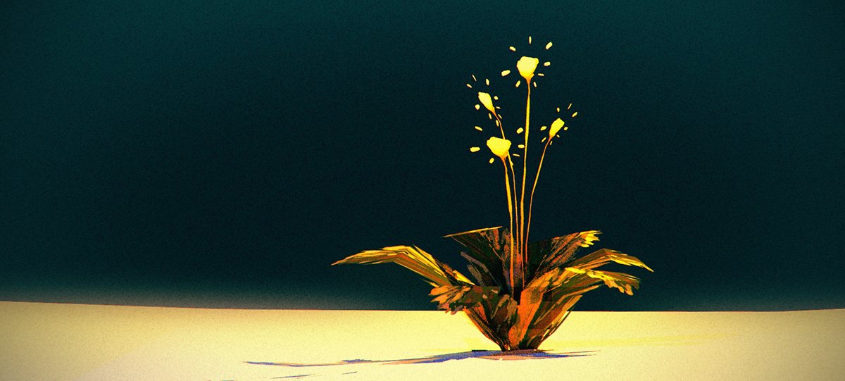 low-poly-flower